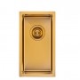 Aqu Brushed Gold Handmade Single Bowl Kitchen Sink 250*450*215 Aqu Brushed Gold Handmade Single Bowl Kitchen Sink 250*450*215